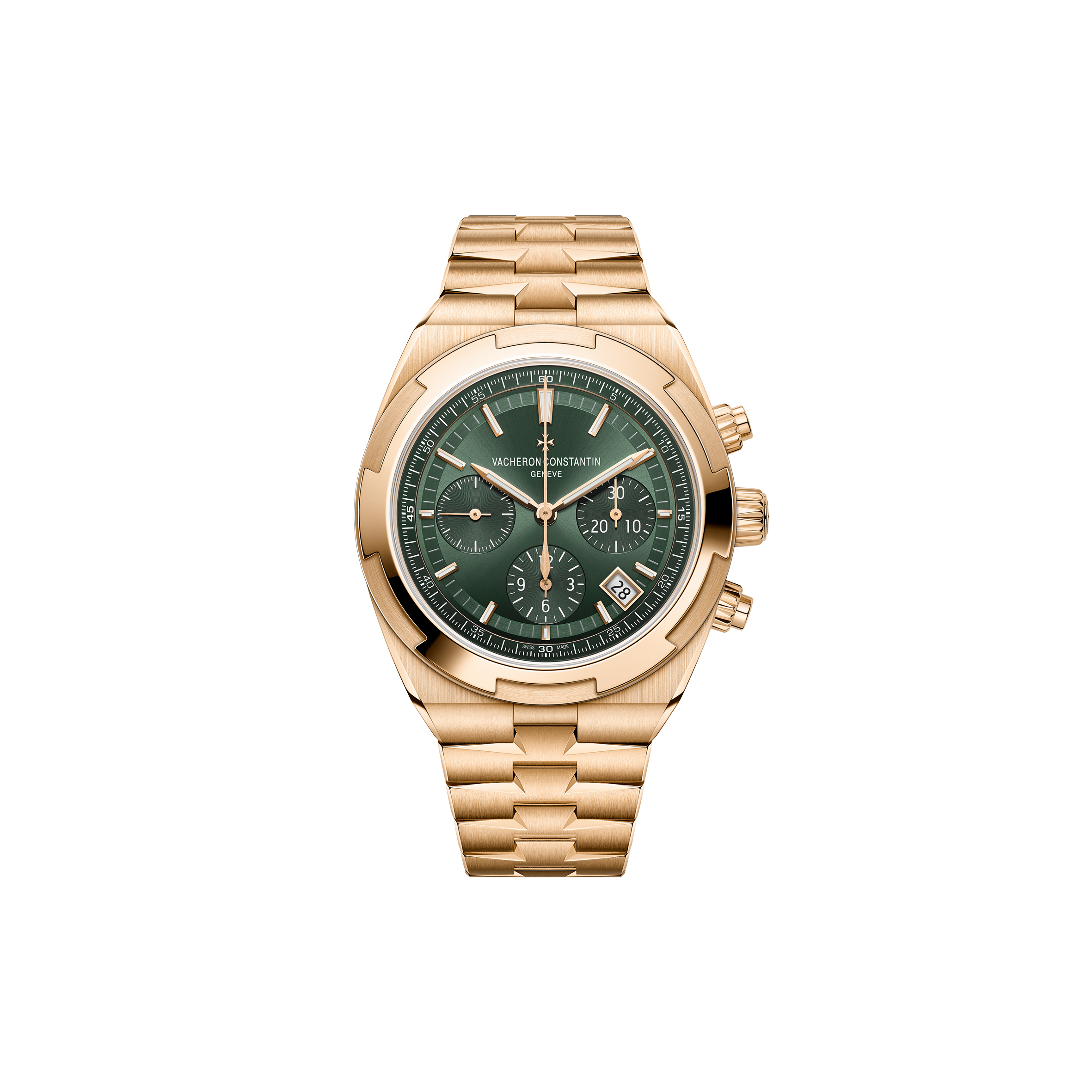 vacheron Co*sta*t*n overseas chronograph 42.5 mm pink gold watch 5520v/210r-b966